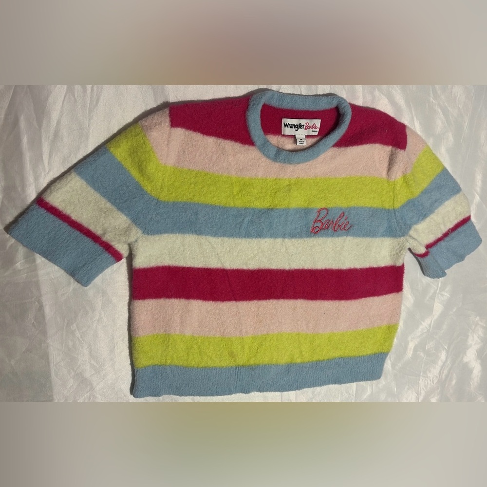 Barbie Striped Sweater - Pink, Blue, Green, Cream